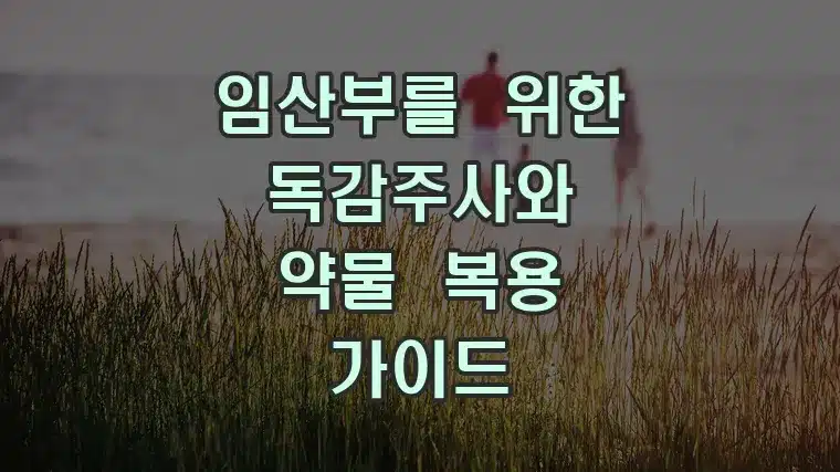 임산부를 위한 독감주사와 약물 복용 가이드