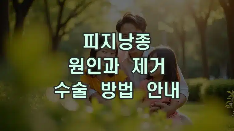 피지낭종 원인과 제거 수술 방법 안내