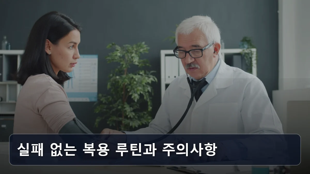 실패 없는 복용 루틴과 주의사항 관련 이미지