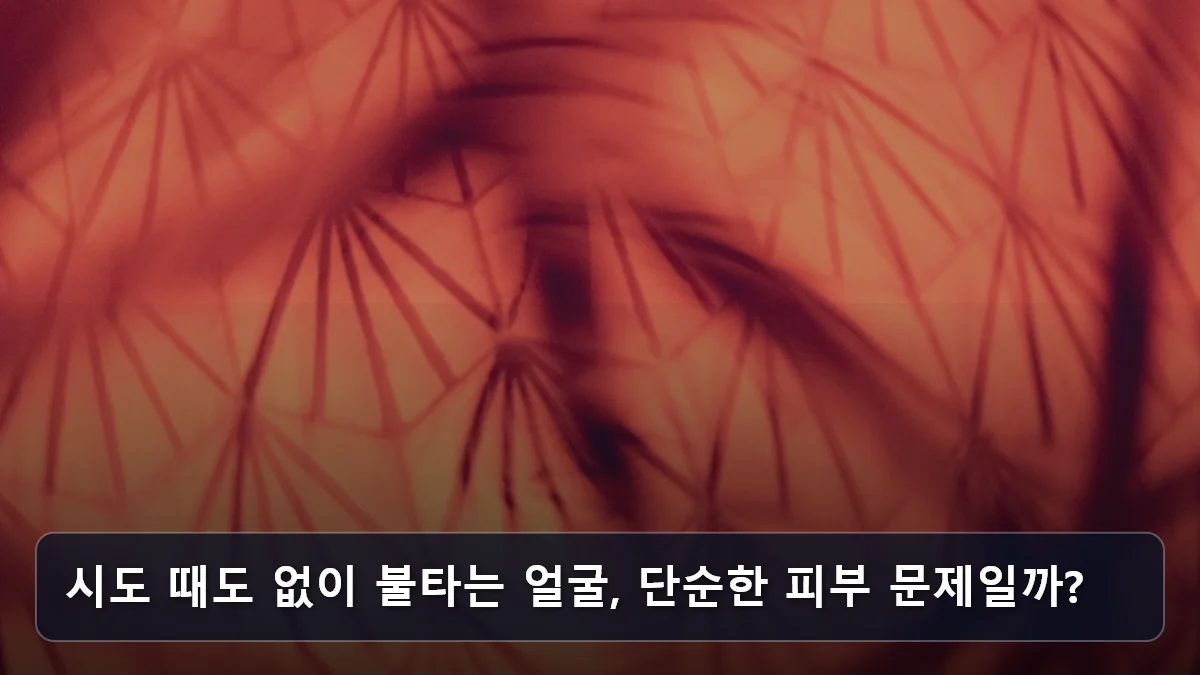 시도 때도 없이 불타는 얼굴, 단순한 피부 문제일까? 관련 이미지
