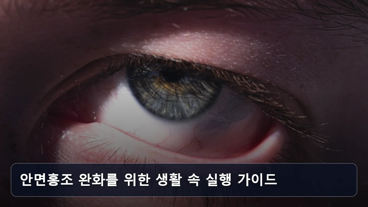 안면홍조 완화를 위한 생활 속 실행 가이드 관련 이미지