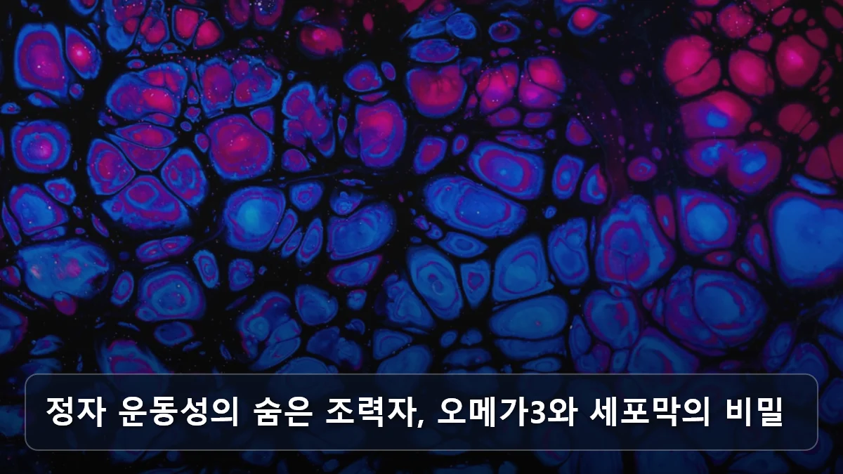 정자 운동성의 숨은 조력자, 오메가3와 세포막의 비밀 관련 이미지