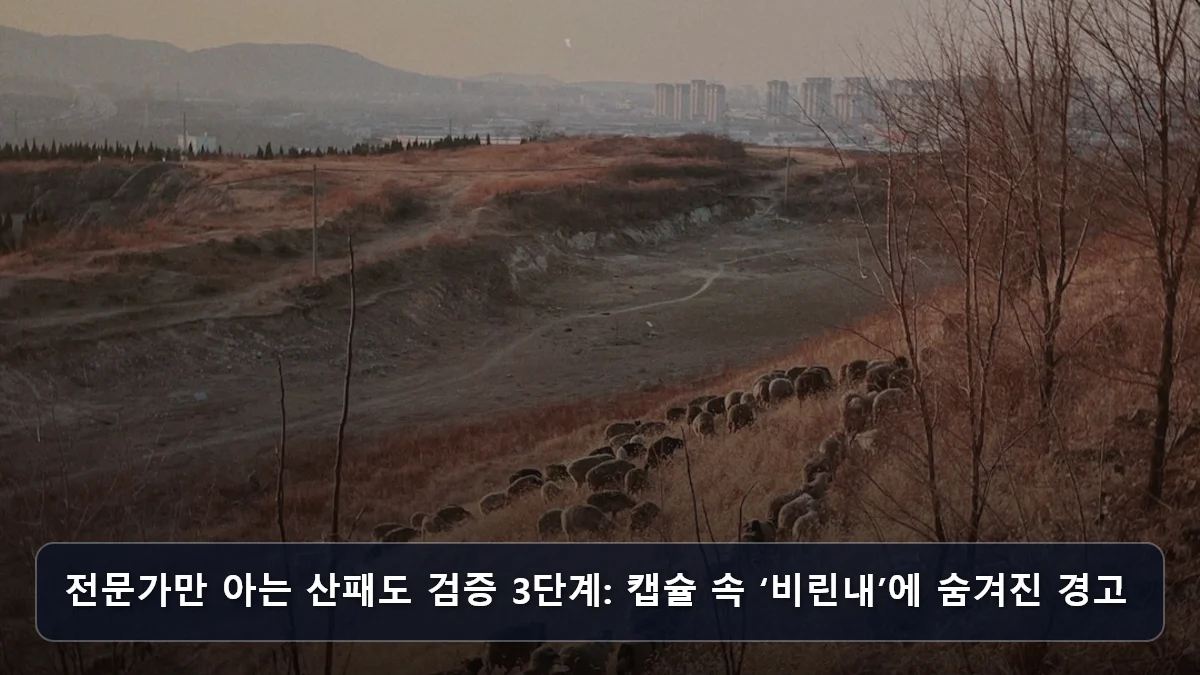 전문가만 아는 산패도 검증 3단계: 캡슐 속 ‘비린내’에 숨겨진 경고 관련 이미지