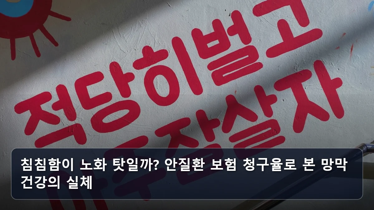 침침함이 노화 탓일까? 안질환 보험 청구율로 본 망막 건강의 실체 관련 이미지