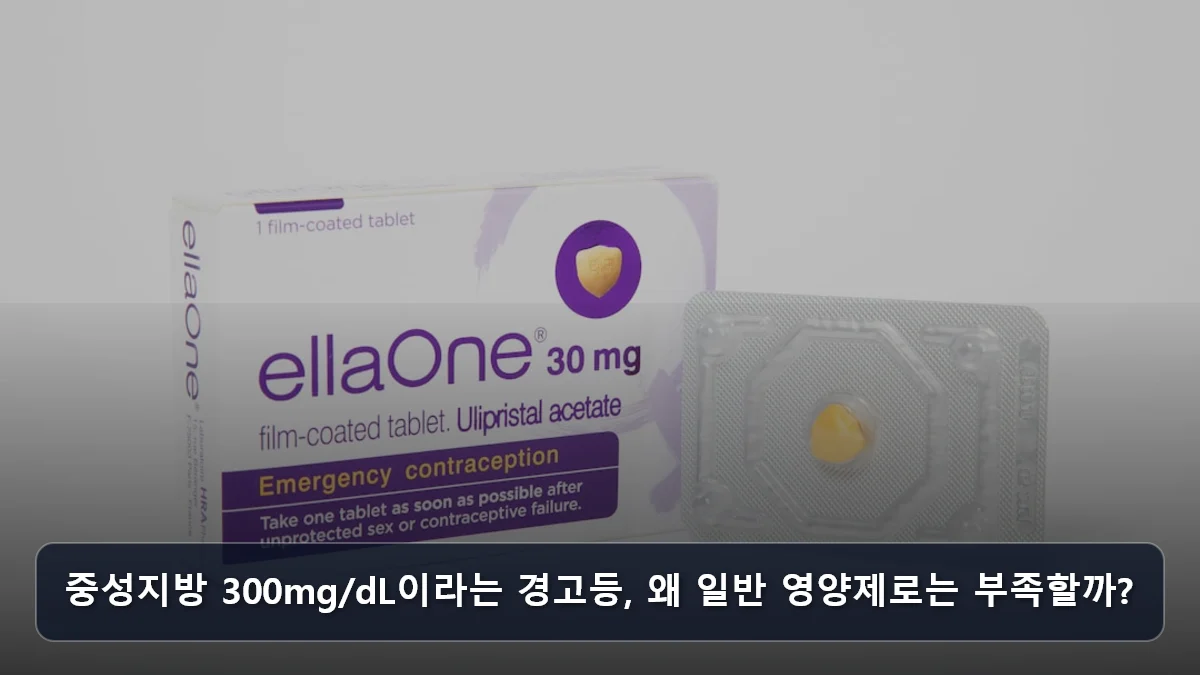 중성지방 300mg/dL이라는 경고등, 왜 일반 영양제로는 부족할까? 관련 이미지