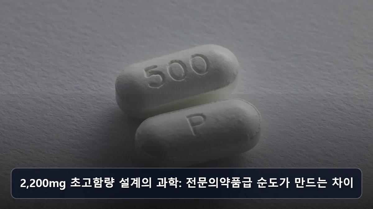 2,200mg 초고함량 설계의 과학: 전문의약품급 순도가 만드는 차이 관련 이미지