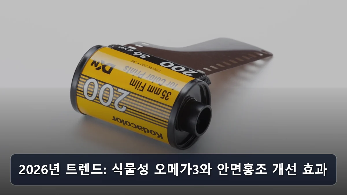 2026년 트렌드: 식물성 오메가3와 안면홍조 개선 효과 관련 이미지