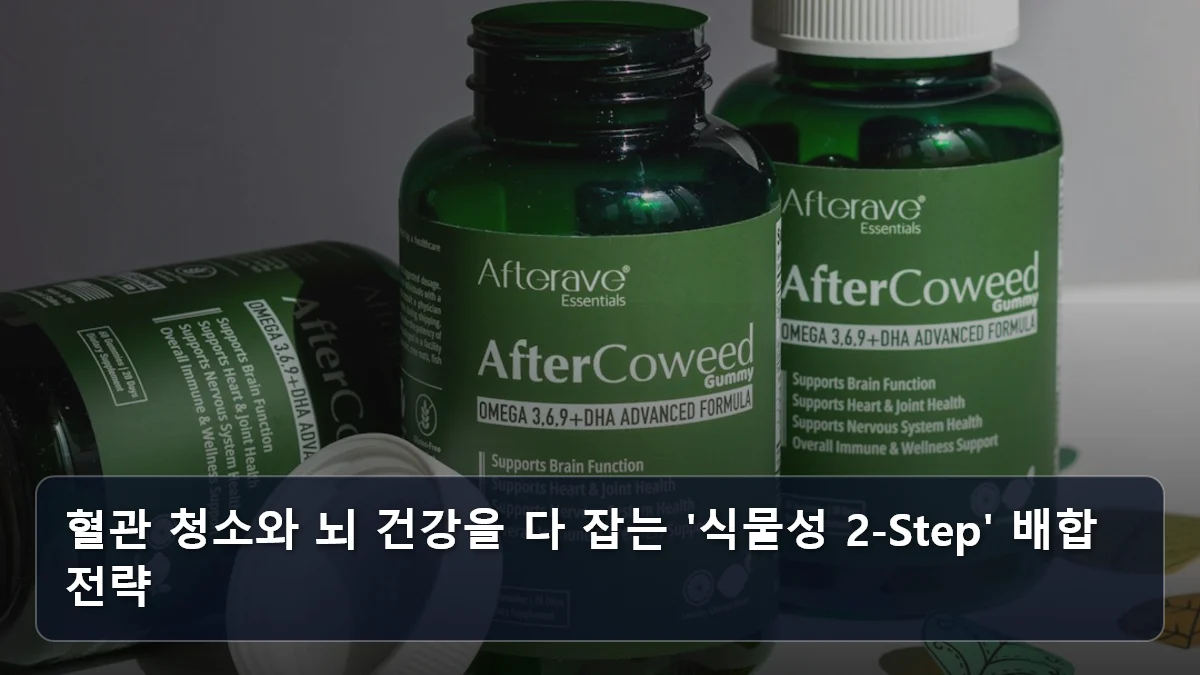 혈관 청소와 뇌 건강을 다 잡는 '식물성 2-Step' 배합 전략 관련 이미지