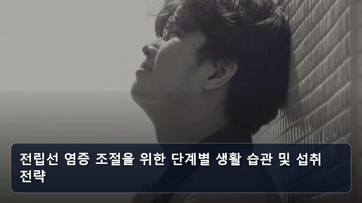 전립선 염증 조절을 위한 단계별 생활 습관 및 섭취 전략 관련 이미지