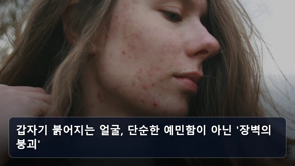 갑자기 붉어지는 얼굴, 단순한 예민함이 아닌 '장벽의 붕괴' 관련 이미지