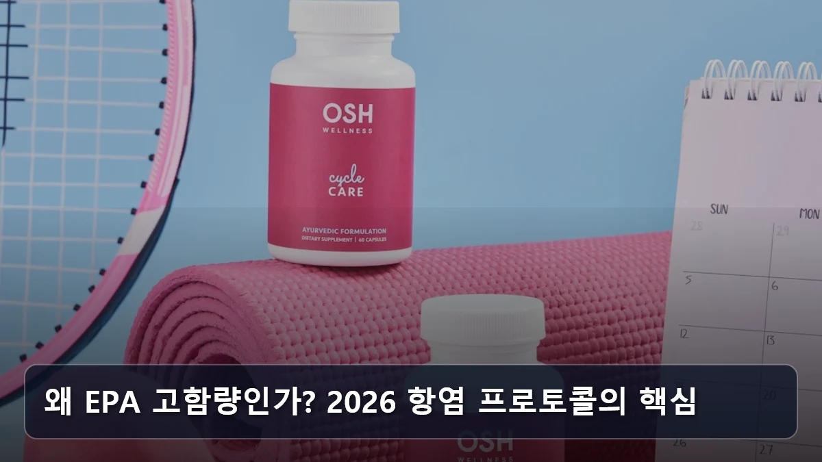 왜 EPA 고함량인가? 2026 항염 프로토콜의 핵심 관련 이미지