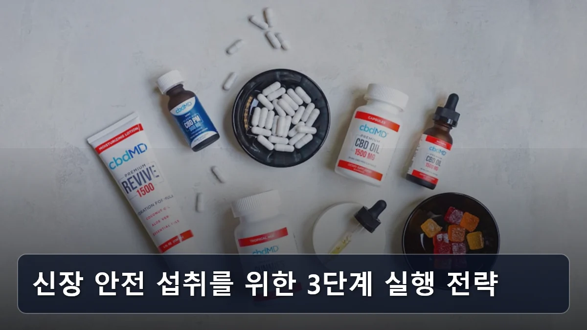 신장 안전 섭취를 위한 3단계 실행 전략 관련 이미지