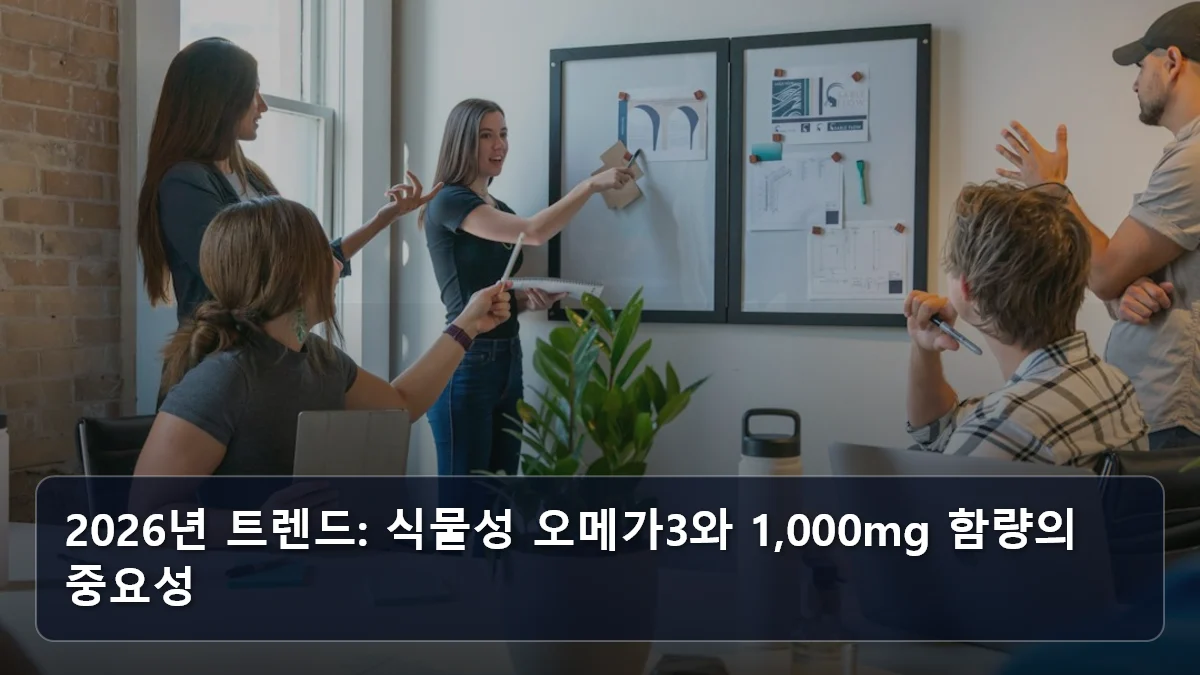 2026년 트렌드: 식물성 오메가3와 1,000mg 함량의 중요성 관련 이미지