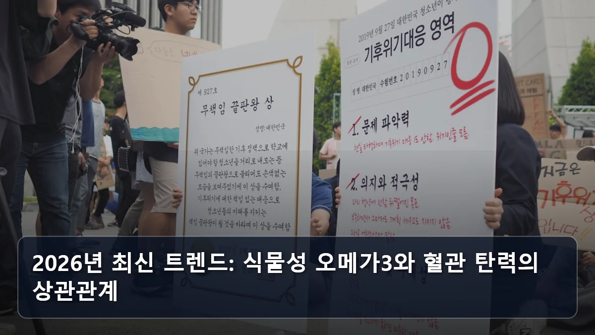 2026년 최신 트렌드: 식물성 오메가3와 혈관 탄력의 상관관계 관련 이미지