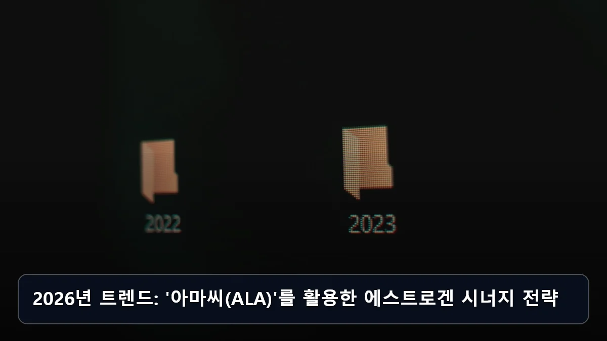 2026년 트렌드: '아마씨(ALA)'를 활용한 에스트로겐 시너지 전략 관련 이미지