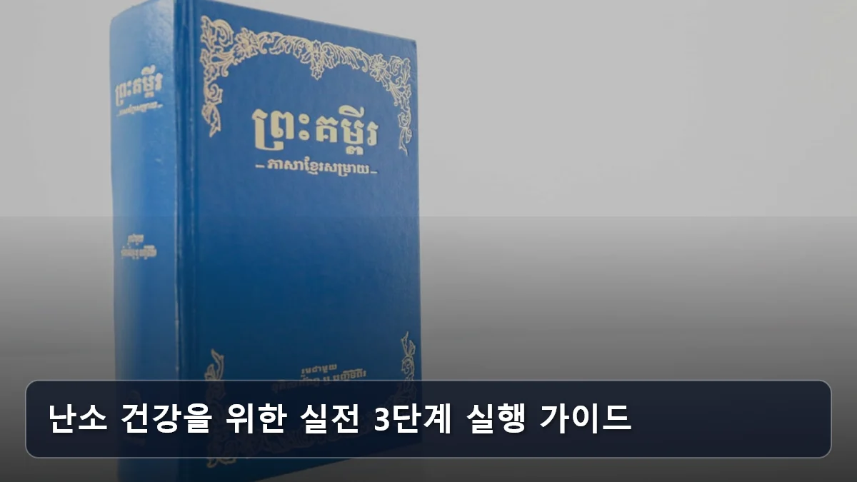 난소 건강을 위한 실전 3단계 실행 가이드 관련 이미지