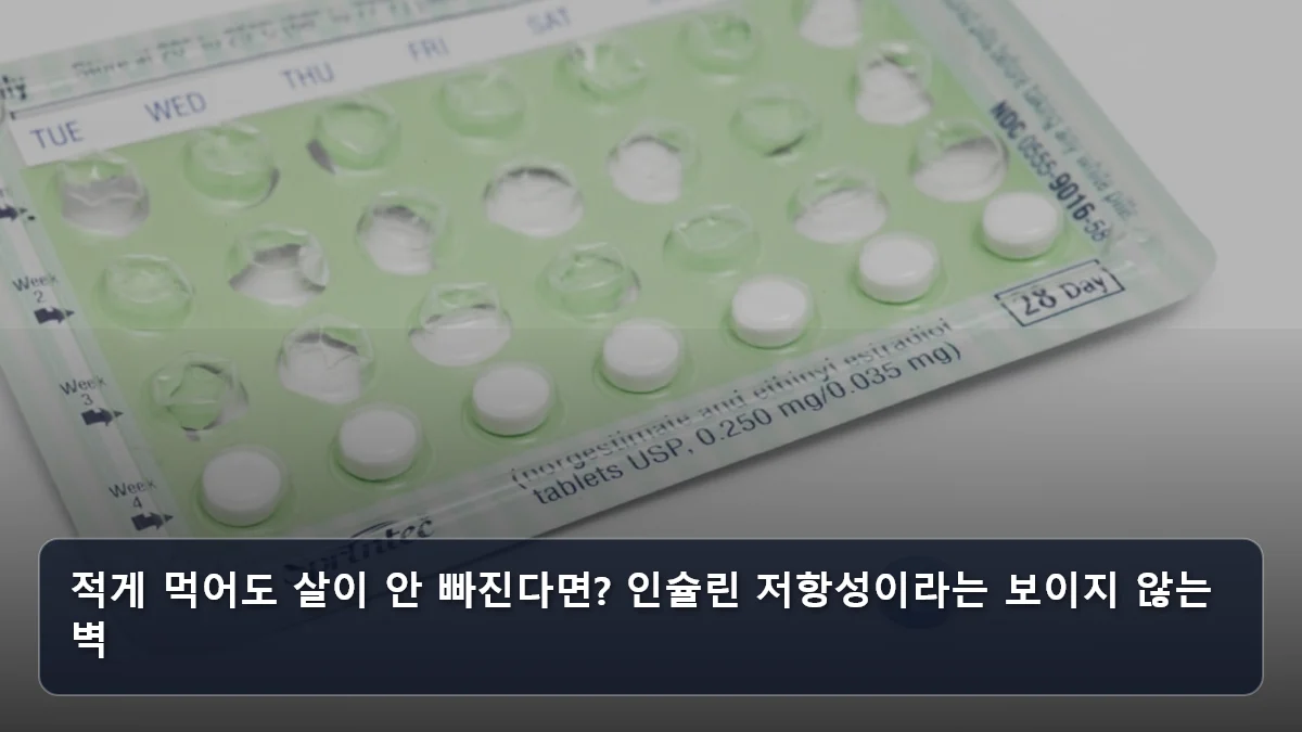 적게 먹어도 살이 안 빠진다면? 인슐린 저항성이라는 보이지 않는 벽 관련 이미지
