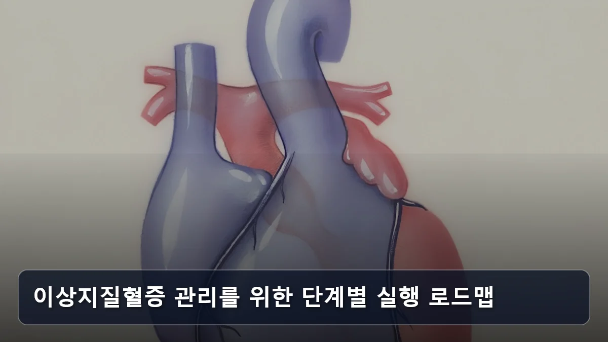 이상지질혈증 관리를 위한 단계별 실행 로드맵 관련 이미지