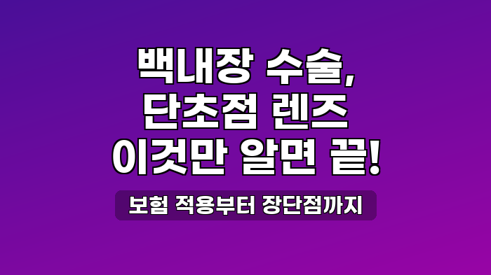 보험 적용부터 장단점까지
